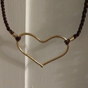 Hand made heart bead necklace
